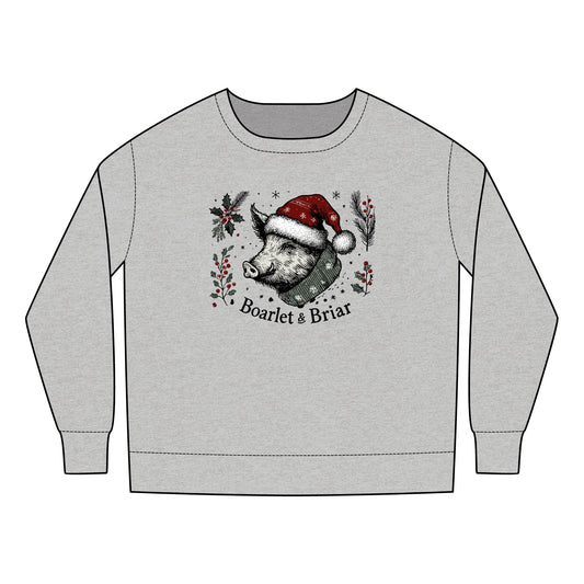 Christmas Pig Toddler Sweatshirt - Boarlet & Briar Design