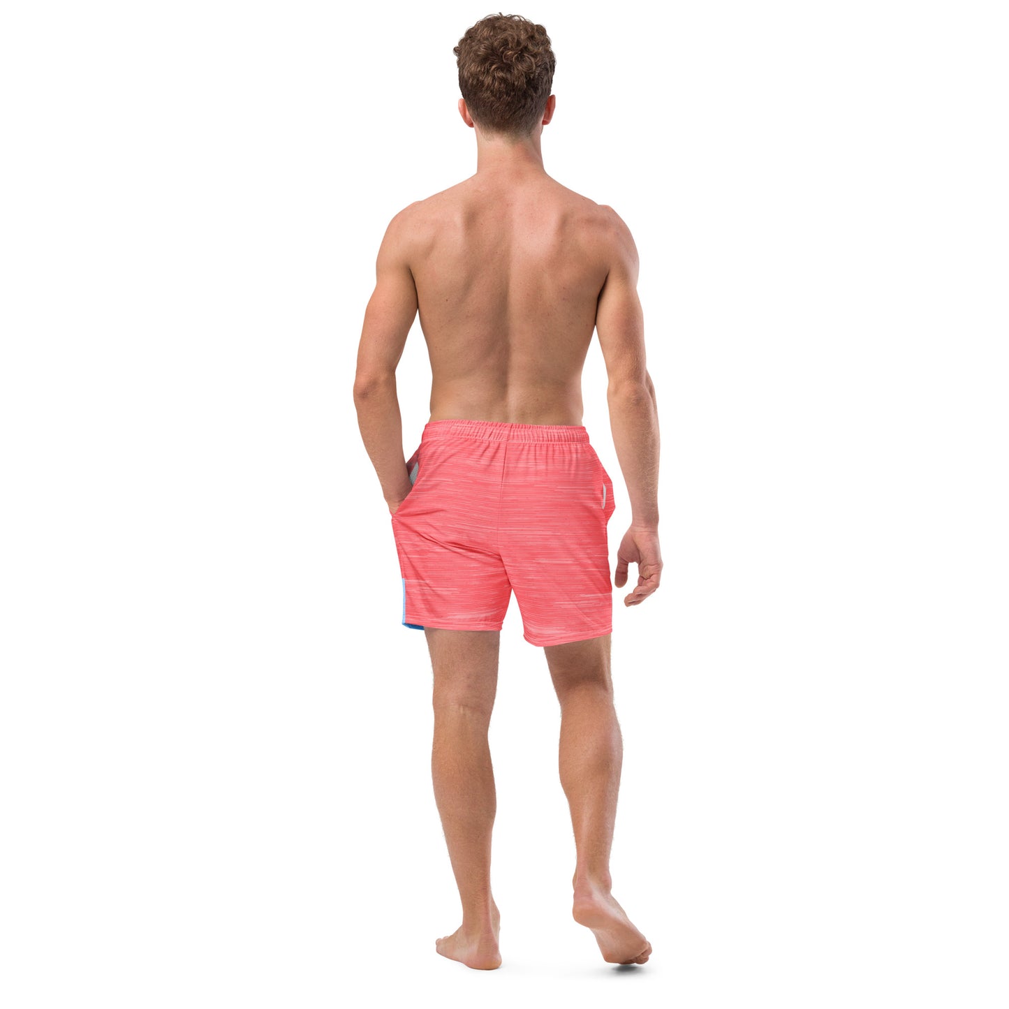 Coral Swimming Trunks  Color Block