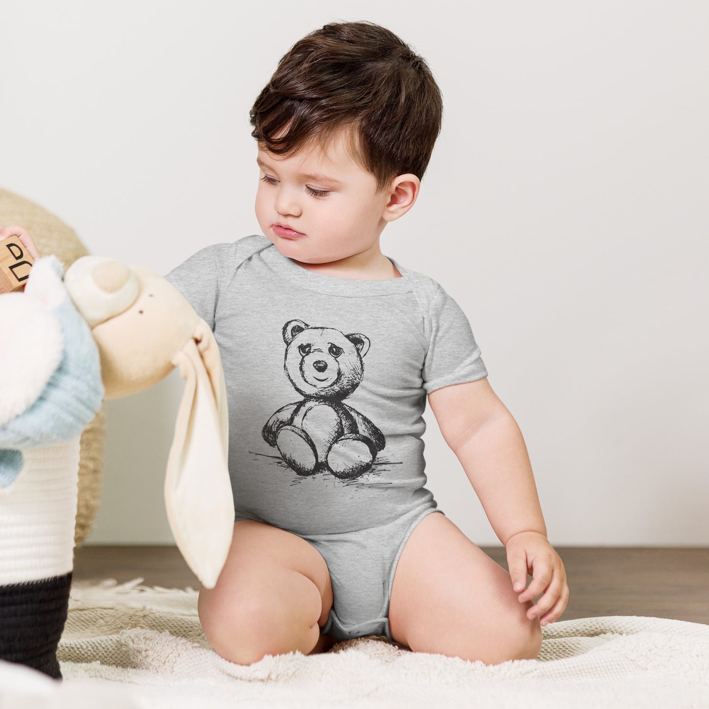 Teddy Bear Sketch Onesie