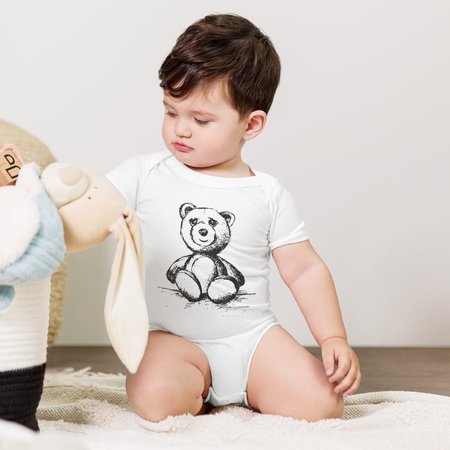 Teddy Bear Sketch Onesie